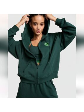 New Victoria secret Ivy Fleece Campus Full-Zip Hoodie